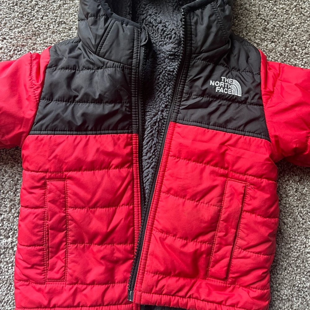 North Face toddler reversible winter coat